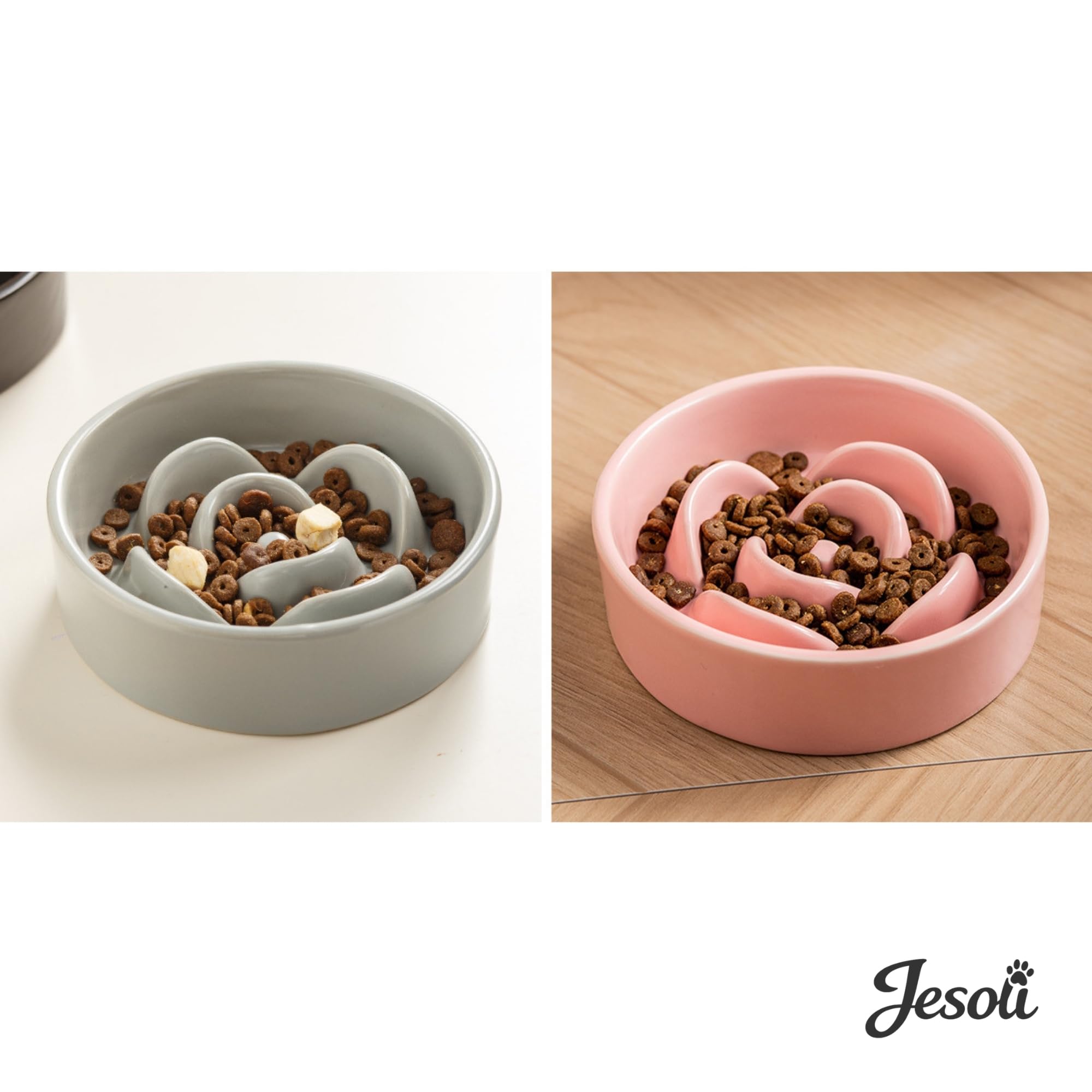 Petal Ceramic Slow Feeder for Medium-Large Dogs