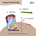 Cat Toy Starter Pack: Tunnel, Teaser Wand & Crinkle Toy