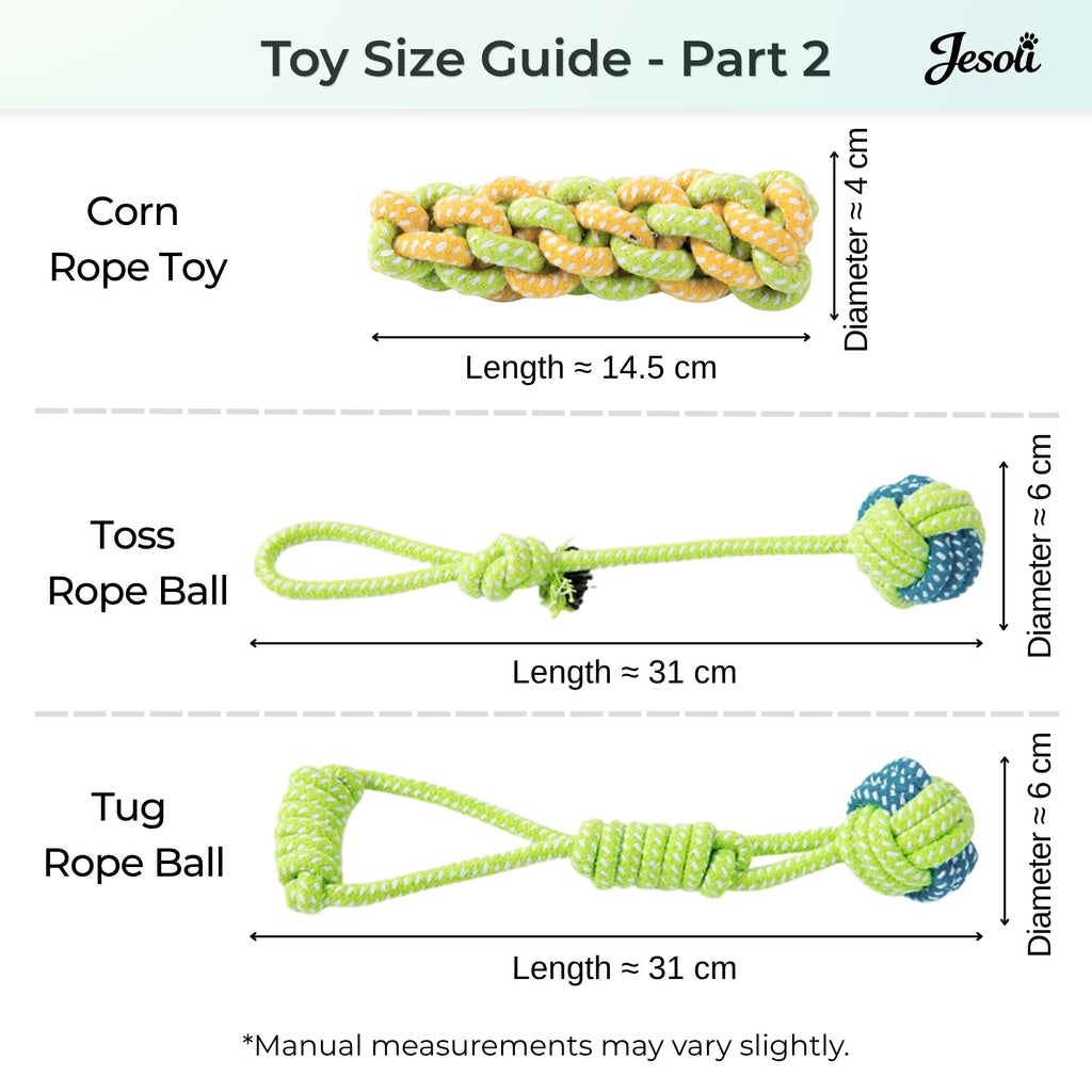 Cotton Rope Dog Toy Set