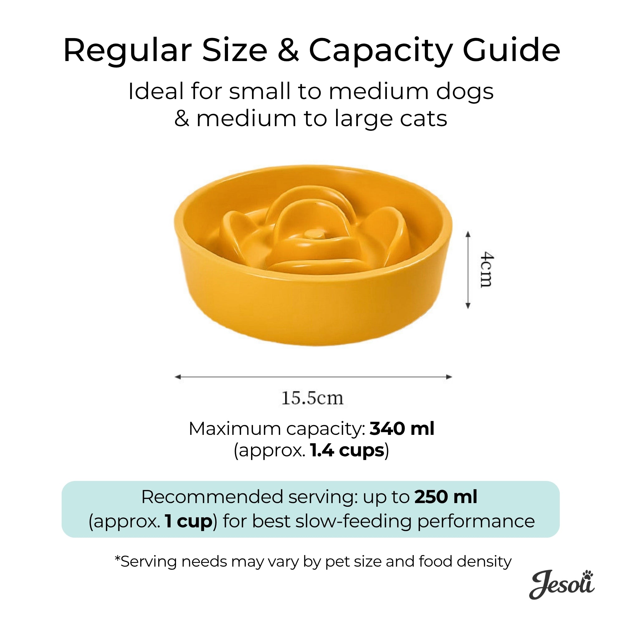 Petal Ceramic Slow Feeder for Medium-Large Dogs