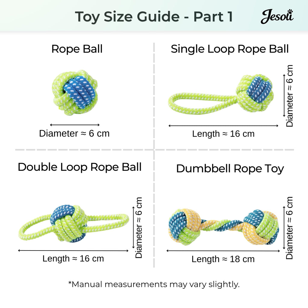Cotton Rope Dog Toy Set