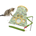 Cat Toy Starter Pack: Tunnel, Teaser Wand & Crinkle Toy