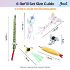 13-Piece Fishing Rod Cat Teaser Set