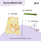 Cat Toy Starter Pack: Tunnel, Teaser Wand & Crinkle Toy