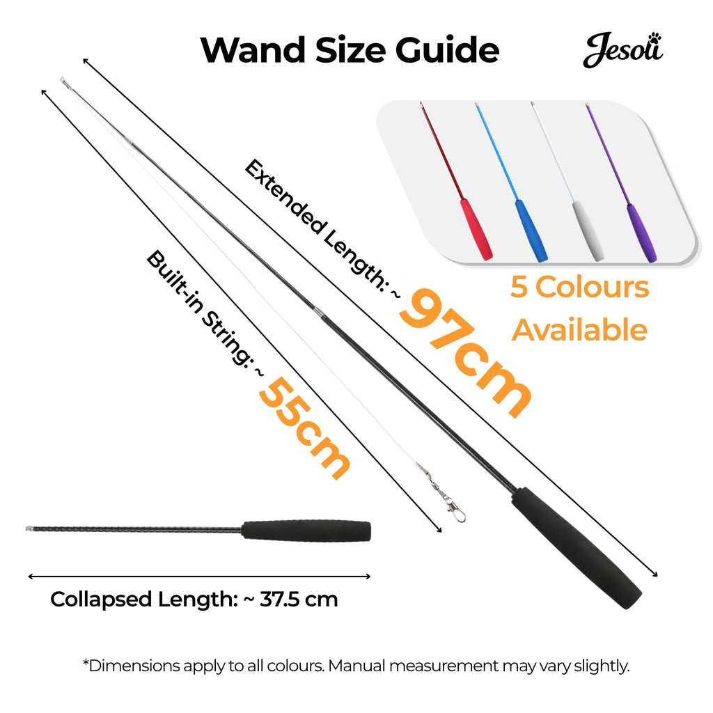 13-Piece Fishing Rod Cat Teaser Set