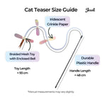 Cat Toy Starter Pack: Tunnel, Teaser Wand & Crinkle Toy
