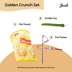 Cat Toy Starter Pack: Tunnel, Teaser Wand & Crinkle Toy