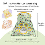 Cat Toy Starter Pack: Tunnel, Teaser Wand & Crinkle Toy