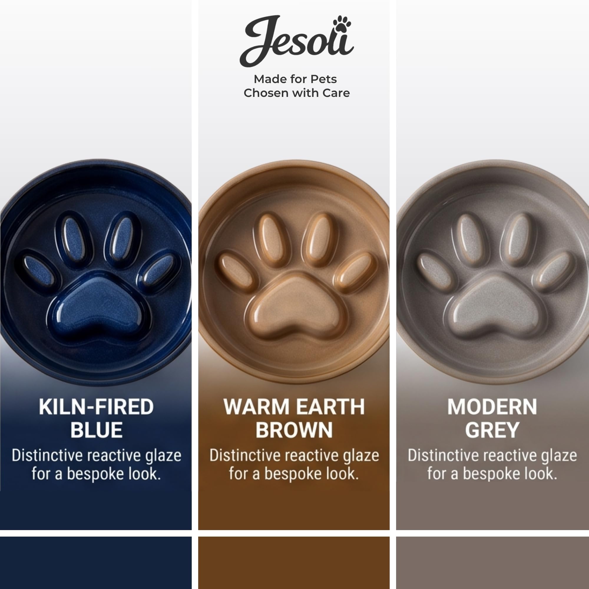 Paw Maze Ceramic Bowl Set