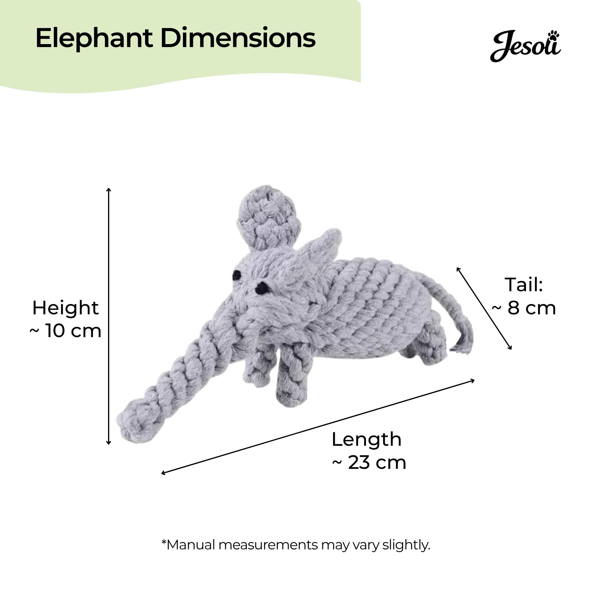 Knotted Animal Rope Toy Set