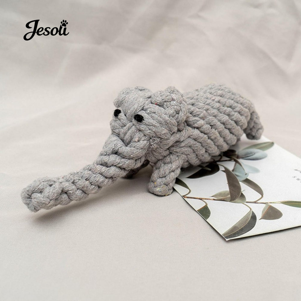 Knotted Animal Rope Toy Set