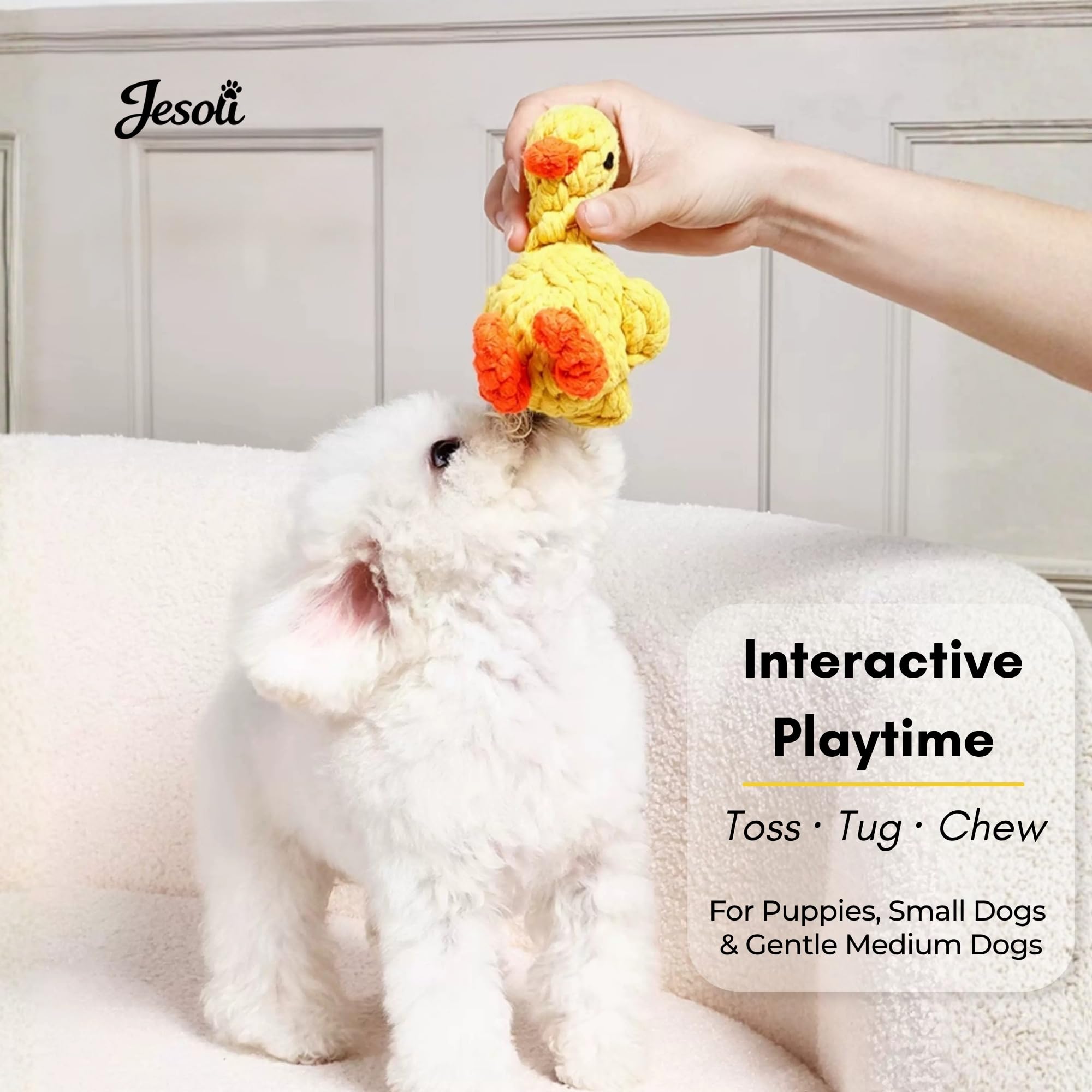 Knotted Animal Rope Toy Set