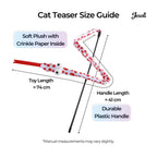 Cat Toy Starter Pack: Tunnel, Teaser Wand & Crinkle Toy