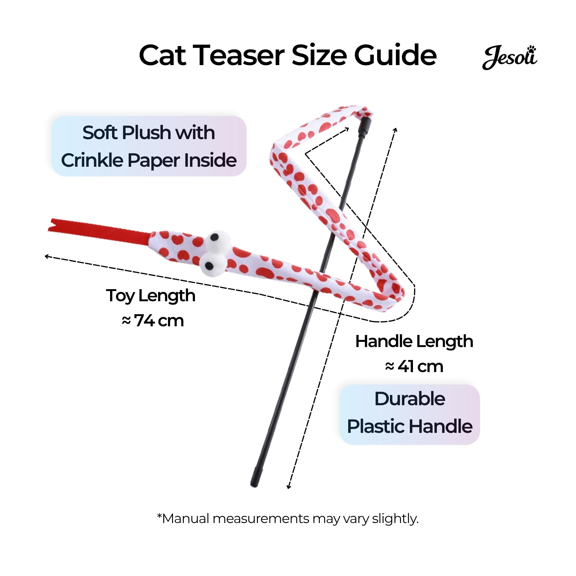 Cat Toy Starter Pack: Tunnel, Teaser Wand & Crinkle Toy