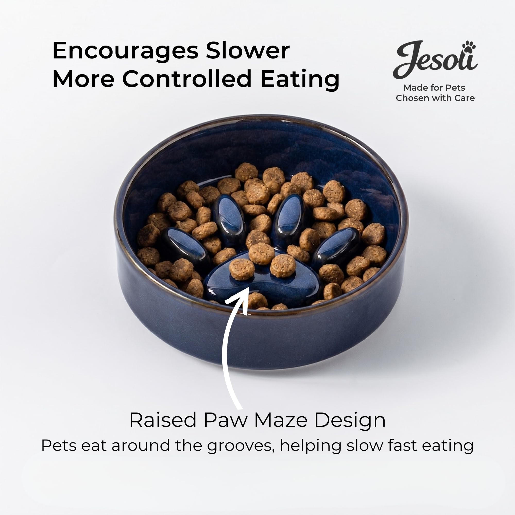 Paw Maze Ceramic Bowl Set