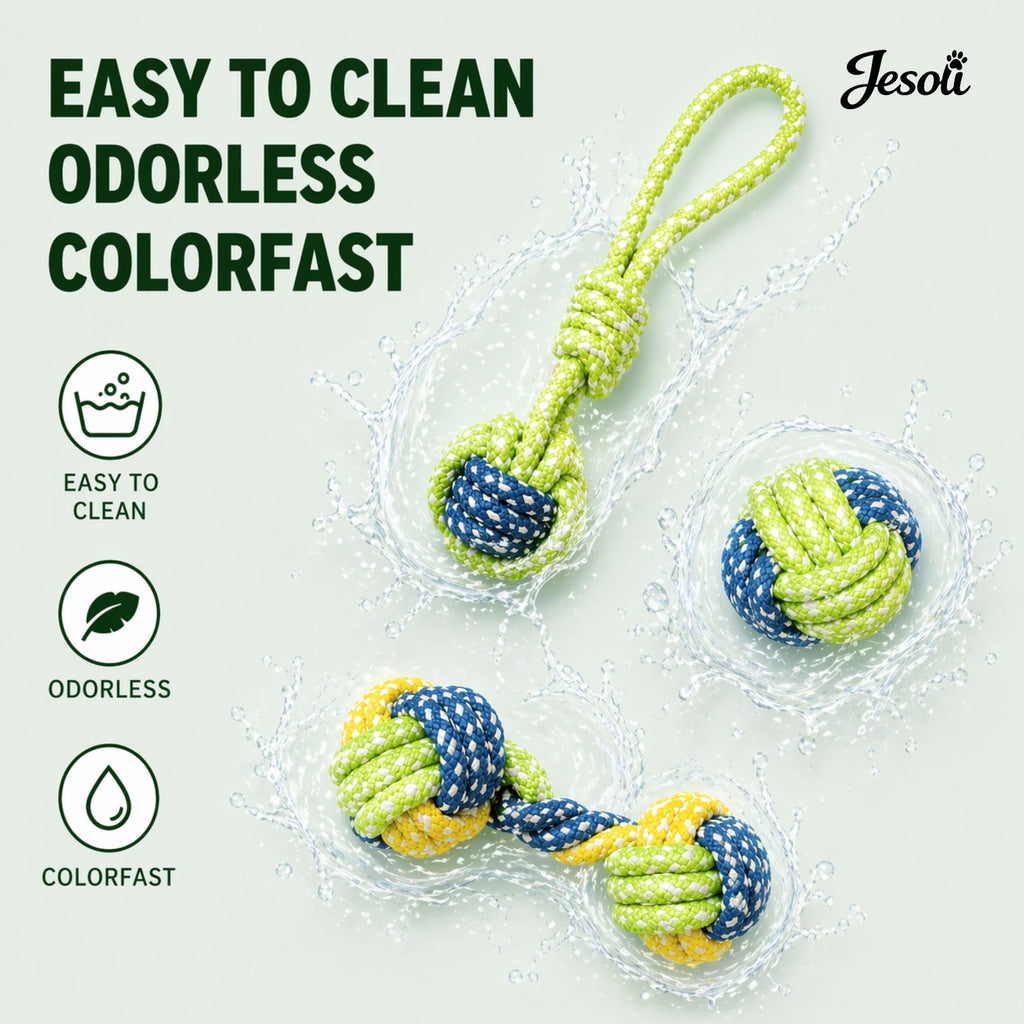 Cotton Rope Dog Toy Set